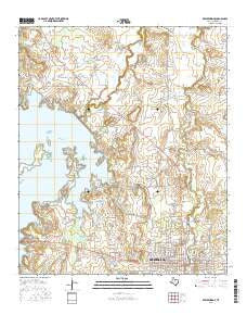 Breckenridge Texas Current topographic map, 1:24000 scale, 7.5 X 7.5 Minute, Year 2016