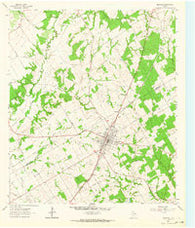Bremond Texas Historical topographic map, 1:24000 scale, 7.5 X 7.5 Minute, Year 1962