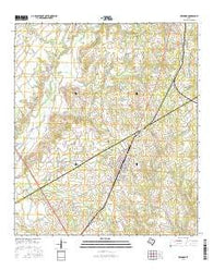 Bremond Texas Current topographic map, 1:24000 scale, 7.5 X 7.5 Minute, Year 2016