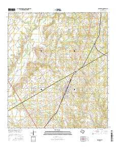 Bremond Texas Current topographic map, 1:24000 scale, 7.5 X 7.5 Minute, Year 2016