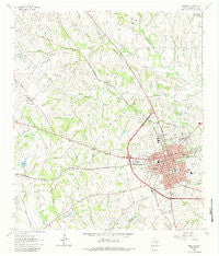 Brenham Texas Historical topographic map, 1:24000 scale, 7.5 X 7.5 Minute, Year 1963
