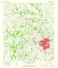 Brenham Texas Historical topographic map, 1:24000 scale, 7.5 X 7.5 Minute, Year 1963