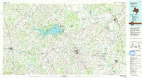 Brenham Texas Historical topographic map, 1:100000 scale, 30 X 60 Minute, Year 1993