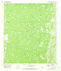 Brewer Hollow Texas Historical topographic map, 1:24000 scale, 7.5 X 7.5 Minute, Year 1970