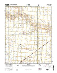 Brickel Texas Current topographic map, 1:24000 scale, 7.5 X 7.5 Minute, Year 2016
