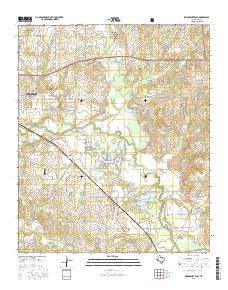 Bridgeport East Texas Current topographic map, 1:24000 scale, 7.5 X 7.5 Minute, Year 2016