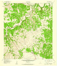 Briggs Texas Historical topographic map, 1:24000 scale, 7.5 X 7.5 Minute, Year 1958