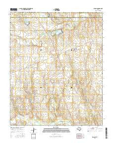 Briscoe Texas Current topographic map, 1:24000 scale, 7.5 X 7.5 Minute, Year 2016