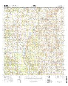 Briscoe Ranch Texas Current topographic map, 1:24000 scale, 7.5 X 7.5 Minute, Year 2016