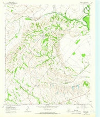 Bristol Texas Historical topographic map, 1:24000 scale, 7.5 X 7.5 Minute, Year 1962