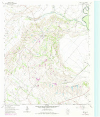 Bristol Texas Historical topographic map, 1:24000 scale, 7.5 X 7.5 Minute, Year 1962