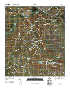 Bristol Texas Historical topographic map, 1:24000 scale, 7.5 X 7.5 Minute, Year 2010