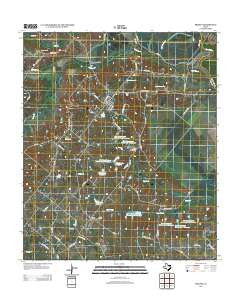 Bristol Texas Historical topographic map, 1:24000 scale, 7.5 X 7.5 Minute, Year 2012