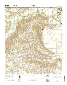 Bristol Texas Current topographic map, 1:24000 scale, 7.5 X 7.5 Minute, Year 2016