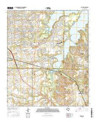 Britton Texas Current topographic map, 1:24000 scale, 7.5 X 7.5 Minute, Year 2016
