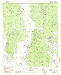 Broaddus Texas Historical topographic map, 1:24000 scale, 7.5 X 7.5 Minute, Year 1984
