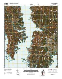 Broaddus Texas Historical topographic map, 1:24000 scale, 7.5 X 7.5 Minute, Year 2010