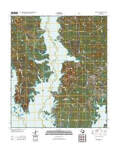 Broaddus Texas Historical topographic map, 1:24000 scale, 7.5 X 7.5 Minute, Year 2013