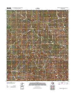 Brokeleg Mountain Texas Historical topographic map, 1:24000 scale, 7.5 X 7.5 Minute, Year 2012