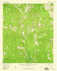 Bronson Texas Historical topographic map, 1:62500 scale, 15 X 15 Minute, Year 1958