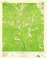 Bronson Texas Historical topographic map, 1:62500 scale, 15 X 15 Minute, Year 1958