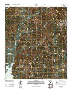 Bronson Texas Historical topographic map, 1:24000 scale, 7.5 X 7.5 Minute, Year 2010