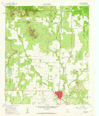 Bronte Texas Historical topographic map, 1:24000 scale, 7.5 X 7.5 Minute, Year 1961
