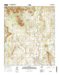 Bronte Texas Current topographic map, 1:24000 scale, 7.5 X 7.5 Minute, Year 2016