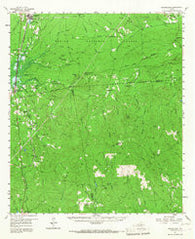 Brookeland Texas Historical topographic map, 1:62500 scale, 15 X 15 Minute, Year 1957