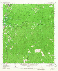 Brookeland Texas Historical topographic map, 1:62500 scale, 15 X 15 Minute, Year 1957