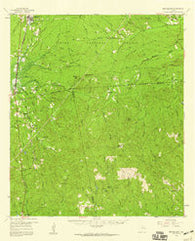 Brookeland Texas Historical topographic map, 1:62500 scale, 15 X 15 Minute, Year 1957