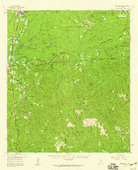 Brookeland Texas Historical topographic map, 1:62500 scale, 15 X 15 Minute, Year 1957