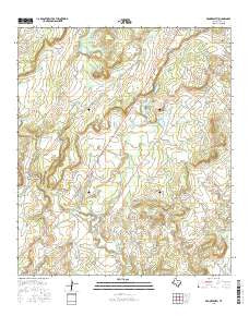 Brookesmith Texas Current topographic map, 1:24000 scale, 7.5 X 7.5 Minute, Year 2016