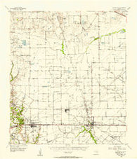 Brookshire Texas Historical topographic map, 1:62500 scale, 15 X 15 Minute, Year 1955