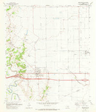 Brookshire Texas Historical topographic map, 1:24000 scale, 7.5 X 7.5 Minute, Year 1971