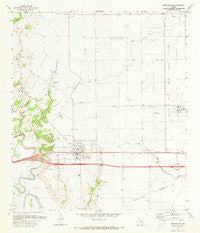 Brookshire Texas Historical topographic map, 1:24000 scale, 7.5 X 7.5 Minute, Year 1971
