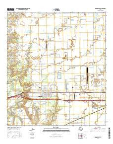 Brookshire Texas Current topographic map, 1:24000 scale, 7.5 X 7.5 Minute, Year 2016