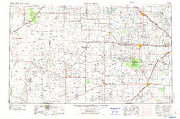 Brownfield Texas Historical topographic map, 1:250000 scale, 1 X 2 Degree, Year 1954
