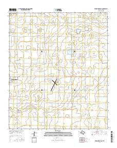 Brownfield East Texas Current topographic map, 1:24000 scale, 7.5 X 7.5 Minute, Year 2016