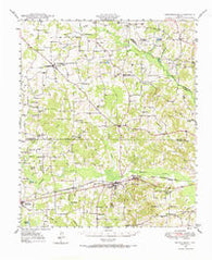 Brownsboro Texas Historical topographic map, 1:62500 scale, 15 X 15 Minute, Year 1948