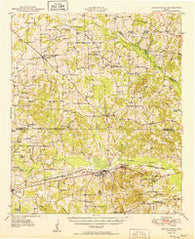 Brownsboro Texas Historical topographic map, 1:62500 scale, 15 X 15 Minute, Year 1949
