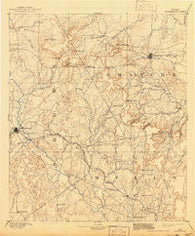 Brownwood Texas Historical topographic map, 1:125000 scale, 30 X 30 Minute, Year 1894