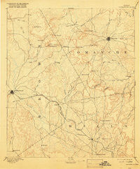 Brownwood Texas Historical topographic map, 1:125000 scale, 30 X 30 Minute, Year 1894