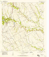 Bruceville Texas Historical topographic map, 1:24000 scale, 7.5 X 7.5 Minute, Year 1957