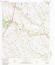 Bruceville Texas Historical topographic map, 1:24000 scale, 7.5 X 7.5 Minute, Year 1957