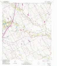 Bruceville Texas Historical topographic map, 1:24000 scale, 7.5 X 7.5 Minute, Year 1957