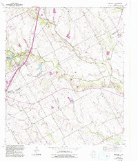 Bruceville Texas Historical topographic map, 1:24000 scale, 7.5 X 7.5 Minute, Year 1957
