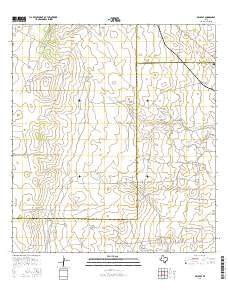 Bruni SE Texas Current topographic map, 1:24000 scale, 7.5 X 7.5 Minute, Year 2016