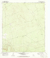 Brunson Ranch Texas Historical topographic map, 1:24000 scale, 7.5 X 7.5 Minute, Year 1970