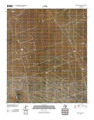 Brunson Ranch Texas Historical topographic map, 1:24000 scale, 7.5 X 7.5 Minute, Year 2010
